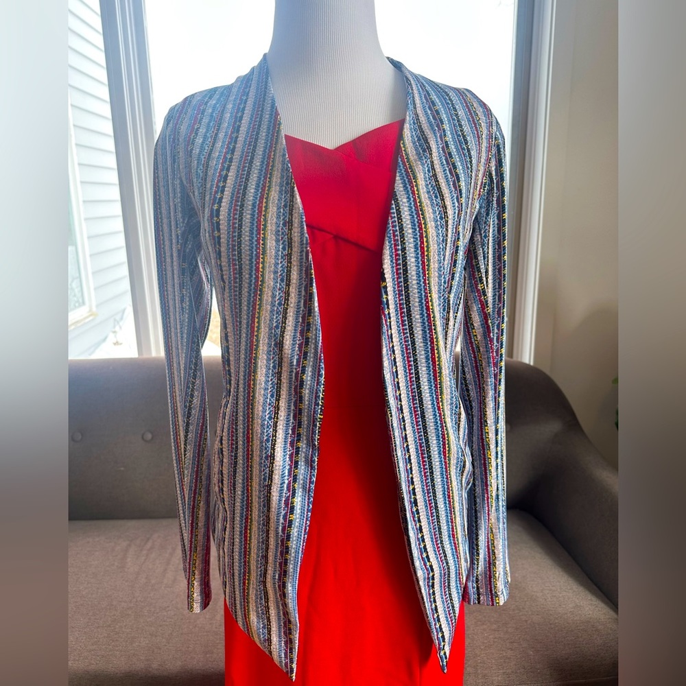 BCBG Slinky Striped Blazer US S
